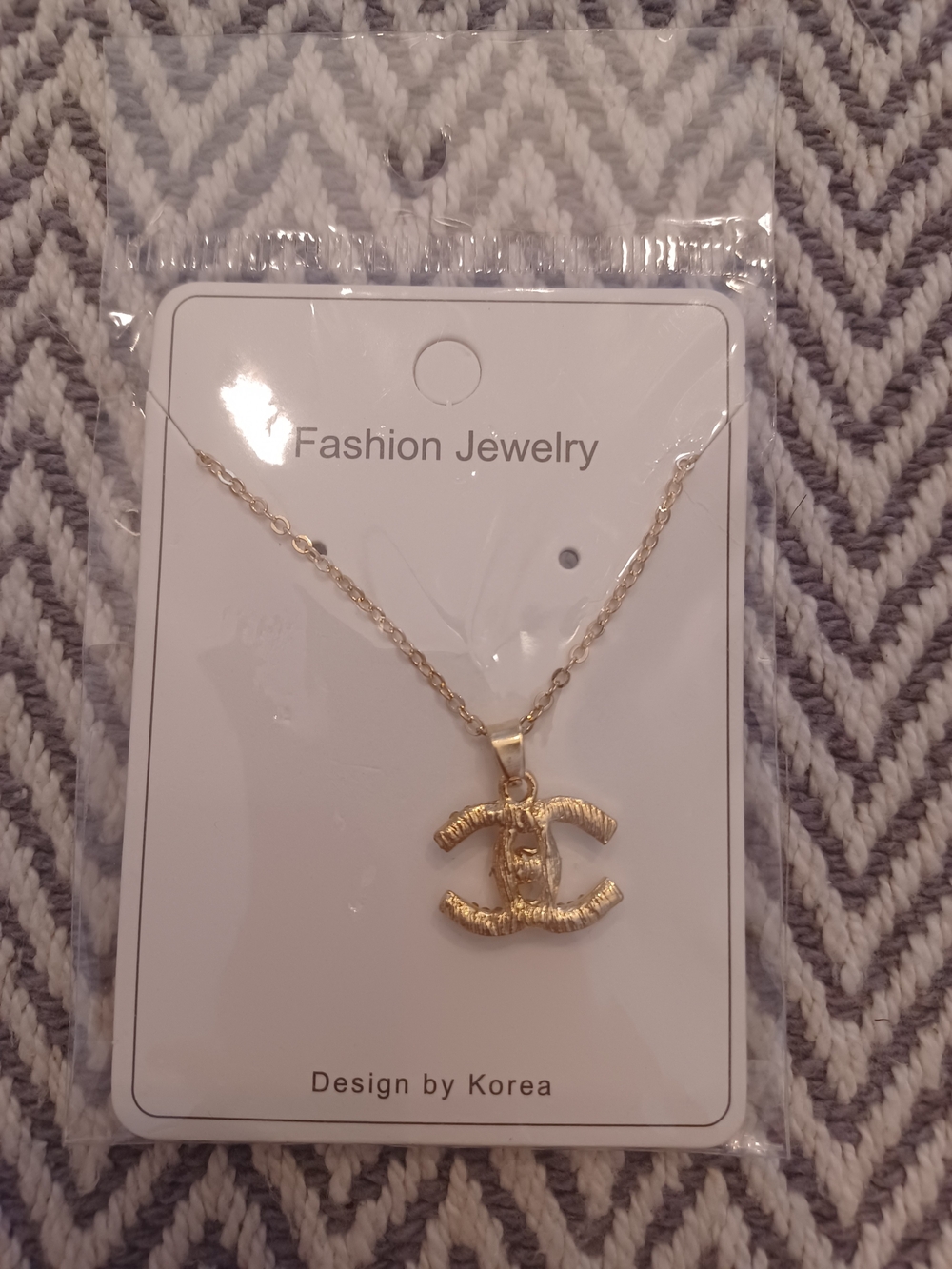Gold-Tone Fashion Jewelry Pendant Necklace - Gold